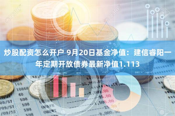 炒股配资怎么开户 9月20日基金净值：建信睿阳一年定期开放债券最新净值1.113