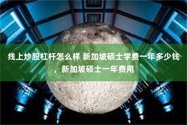 线上炒股杠杆怎么样 新加坡硕士学费一年多少钱，新加坡硕士一年费用